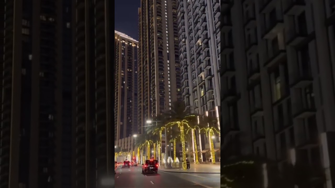 📍Dubai City _ Dubai Night Vibes #travel #dubailfe #dubaicity #umtvpkdubai #burjkhalifa #insidedubai