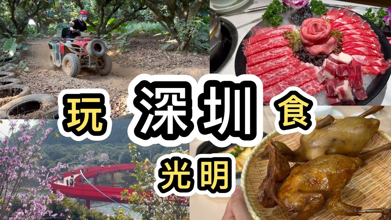 【深圳】光明城越野車➕光明招待所➕虹橋➕藍鯨世界高質火鍋👊 光明輕鬆行程👊一圖看清行程路線👊高鐵買票｜深圳美食｜深圳好去處2024｜深圳一日遊｜北上消費｜光明招待所｜征途越野俱樂部｜渡小鳳豬肚雞