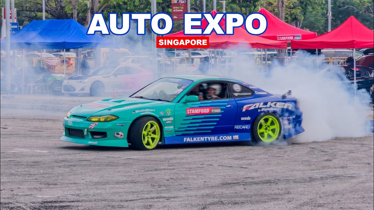 🚘 Inside Singapore Auto Expo 2026: Drift Taxi Rides - Retro Classics - Supercars