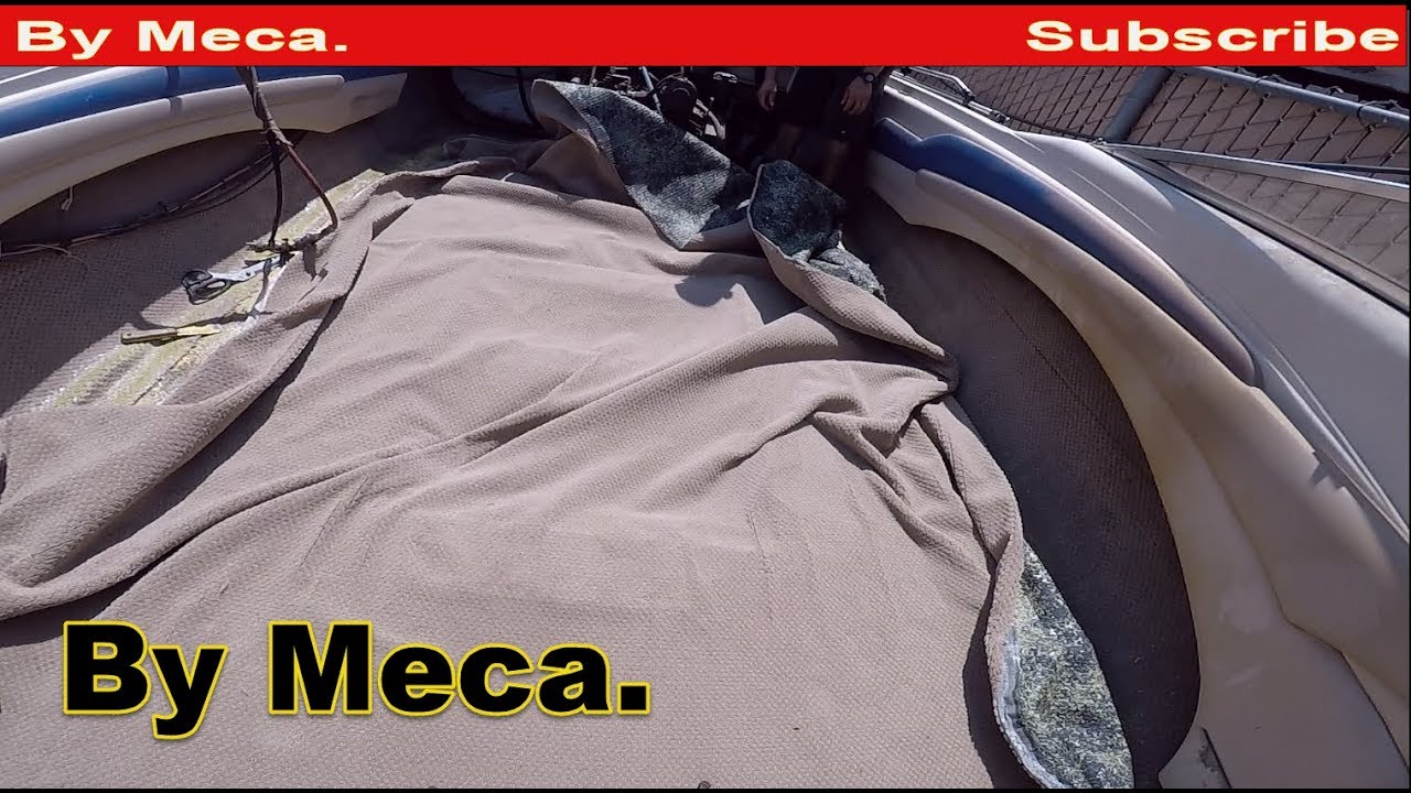 How to make boat carpet - Boat Upholstery. alfombra de Barco