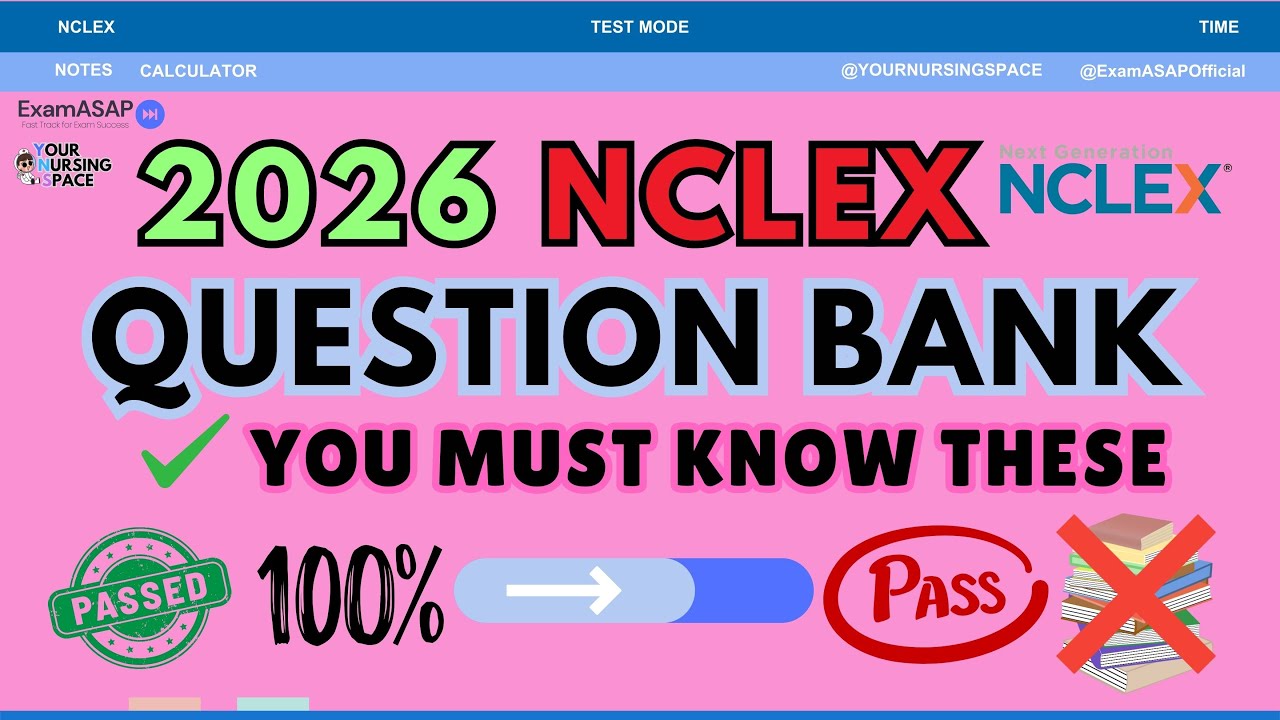 Сдайте NCLEX 2026 БЫСТРО 🔥 Практические вопросы для медсестер и фельдшеров + Адаптивный тест с об...