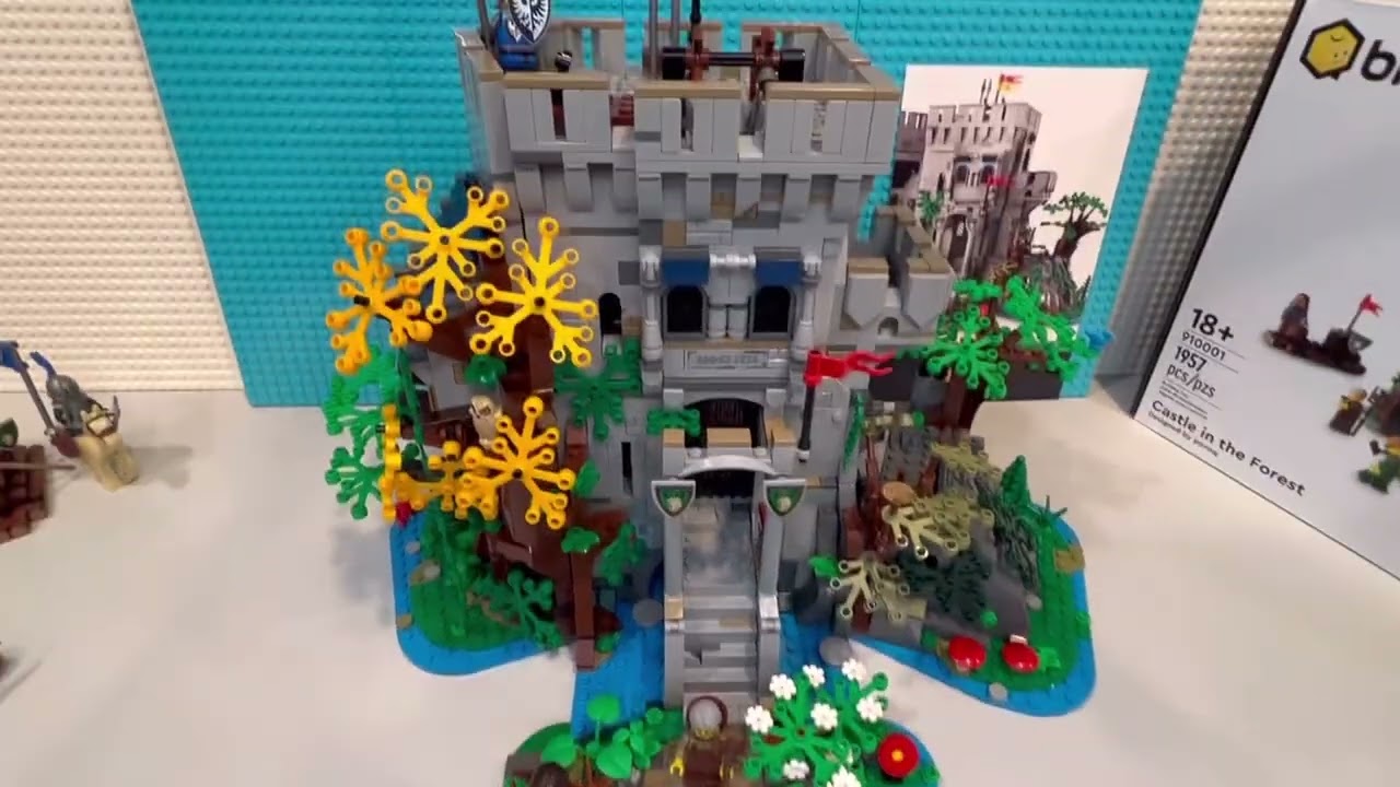 LEGO Castle in the Forest, building and closer looks, Easter eggs, Bricklink Designer program.