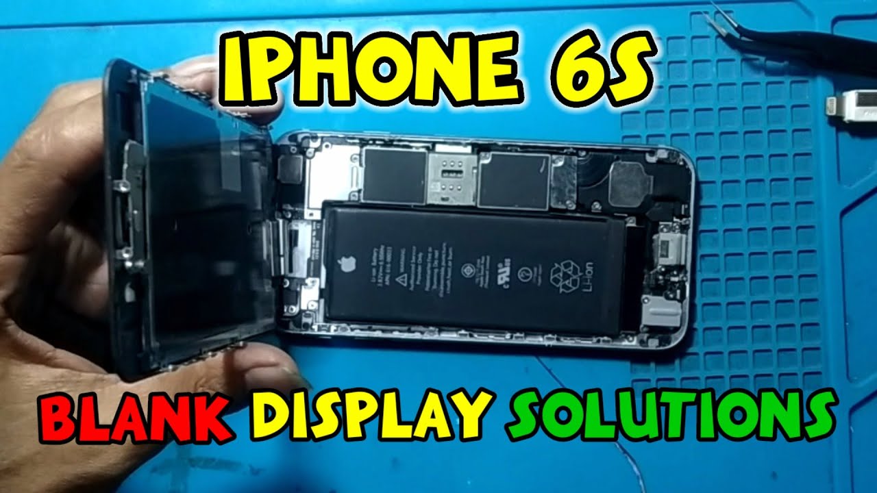 IPhone 6s lcd blank hitam || layar gelap