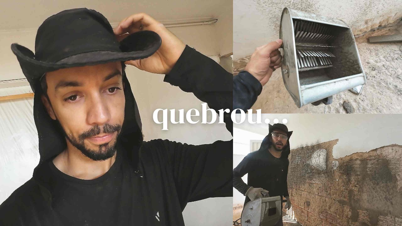 A MÁQUINA QUEBROU NO MEIO DA REFORMA... E AGORA?! 😳 TIVE QUE IMPROVISAR! (Chapisco Raiz)