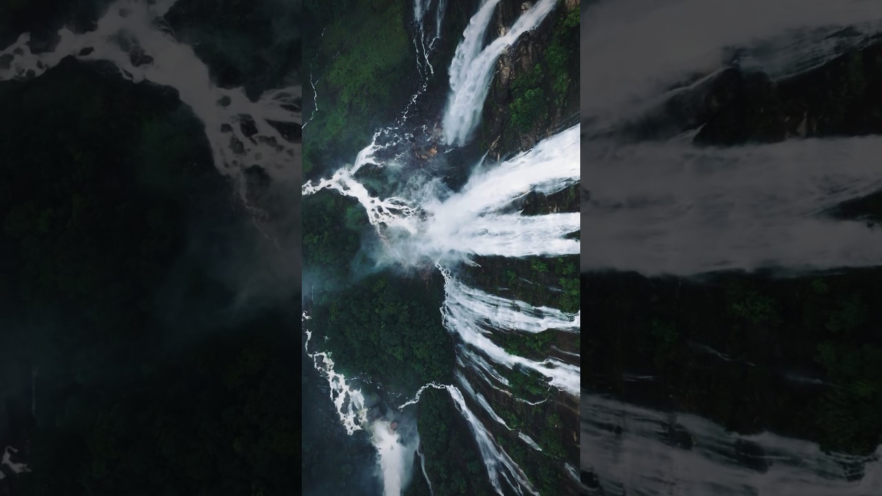 Seven sisters waterfalls | Meghalaya Monsoon majestic #djiglobal
