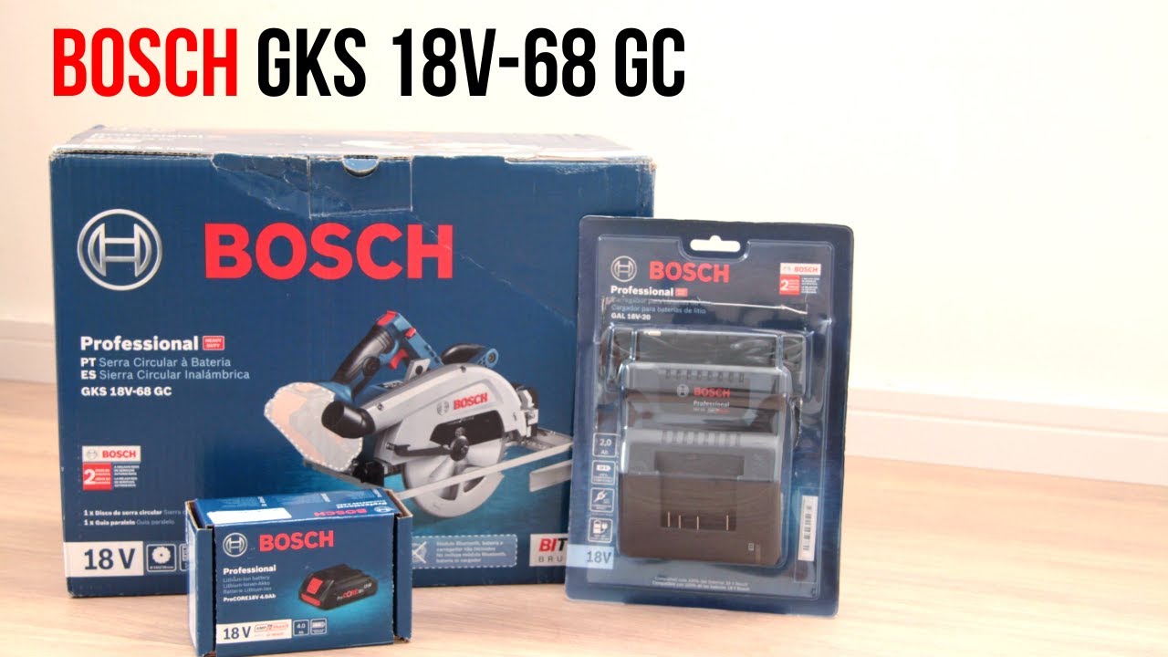 Serra Circular a bateria Bosch GKS 18V-68 GC BITURBO - Unboxing e Primeiras Impressões