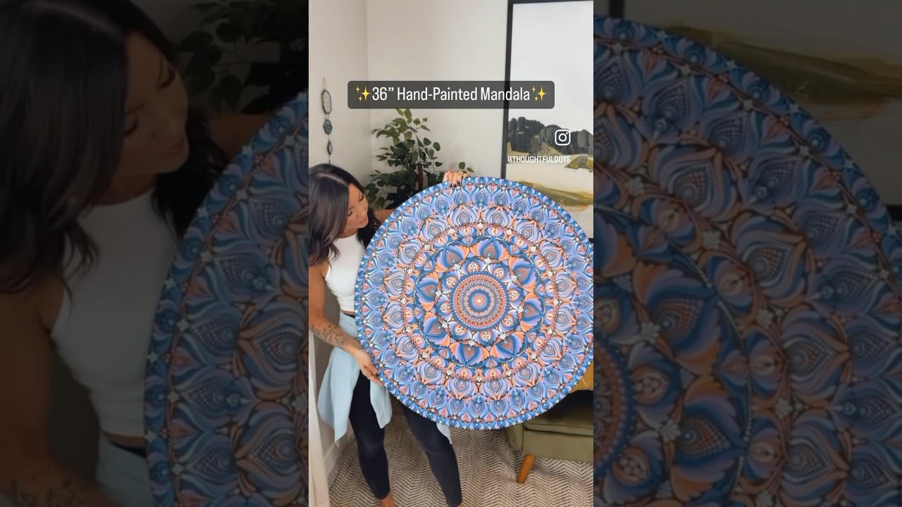 36&rdquo; Custom Order Mandala - www.ThoughtfulDots.com &hearts;️