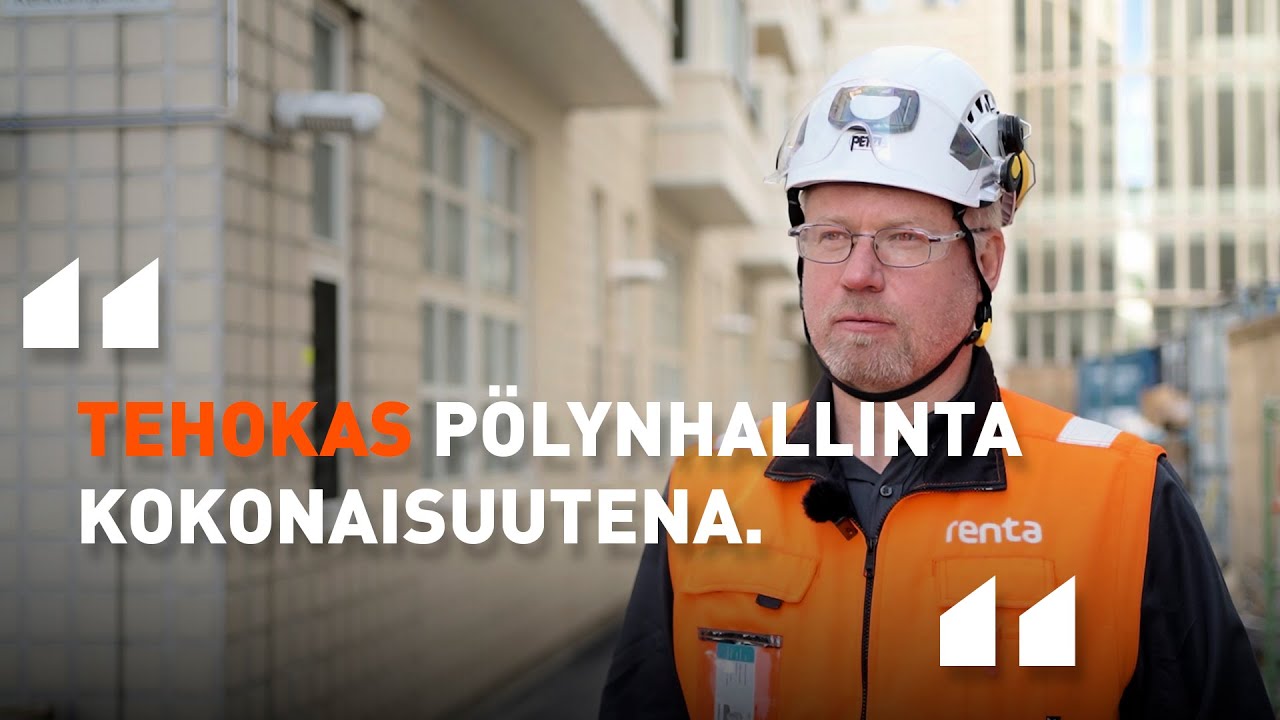 Sairaalatyömaan pölynhallinta - Työmaatarina - Renta Suomi