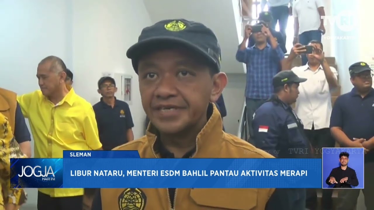 Libur Nataru, Menteri ESDM Bahlil Pantau Aktivitas Merapi
