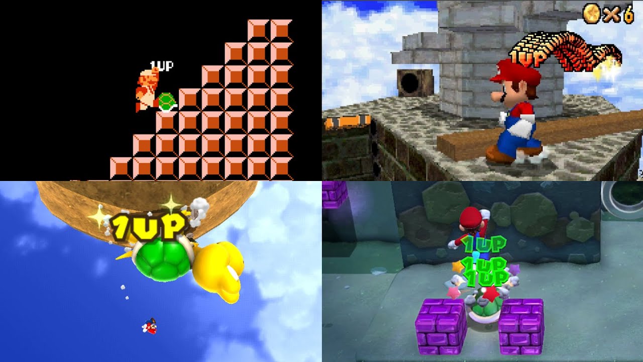 Evolution of the Infinite Lives Trick in Mario Games