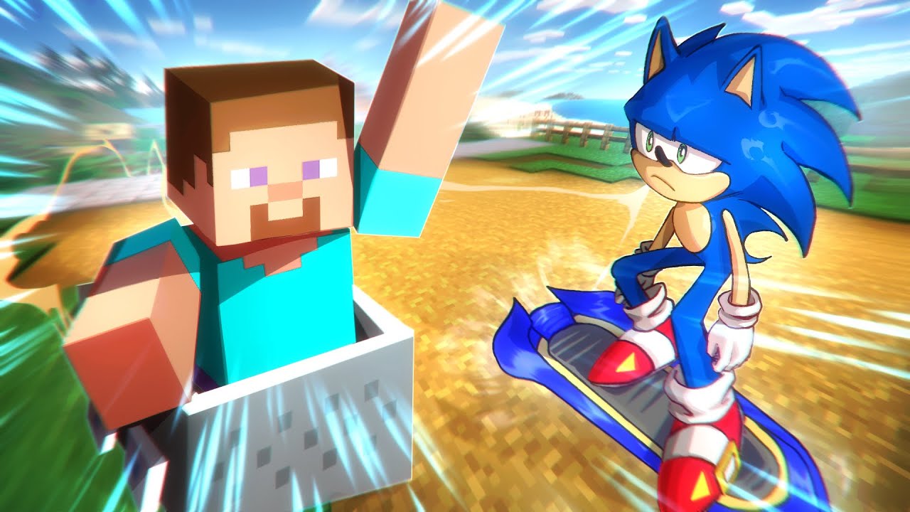 Два Идиота против Minecraft Racing
