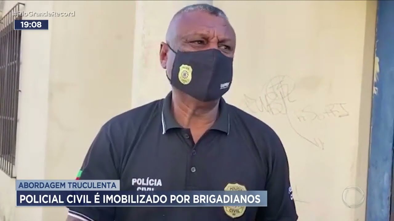 Abordagem truculenta: Policial Civil é imobilizado por brigadianos