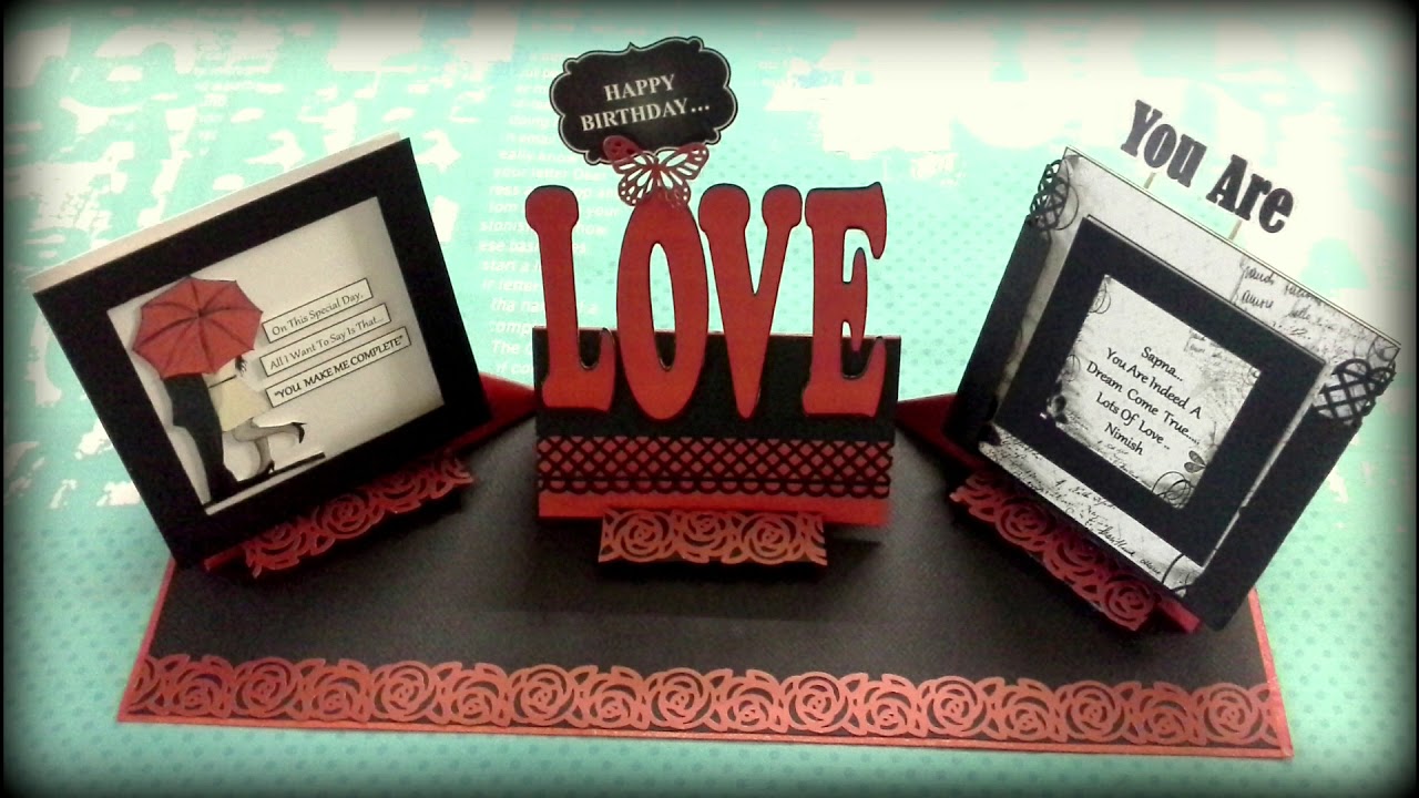 Unique Easel Card With Photo Holder Flap