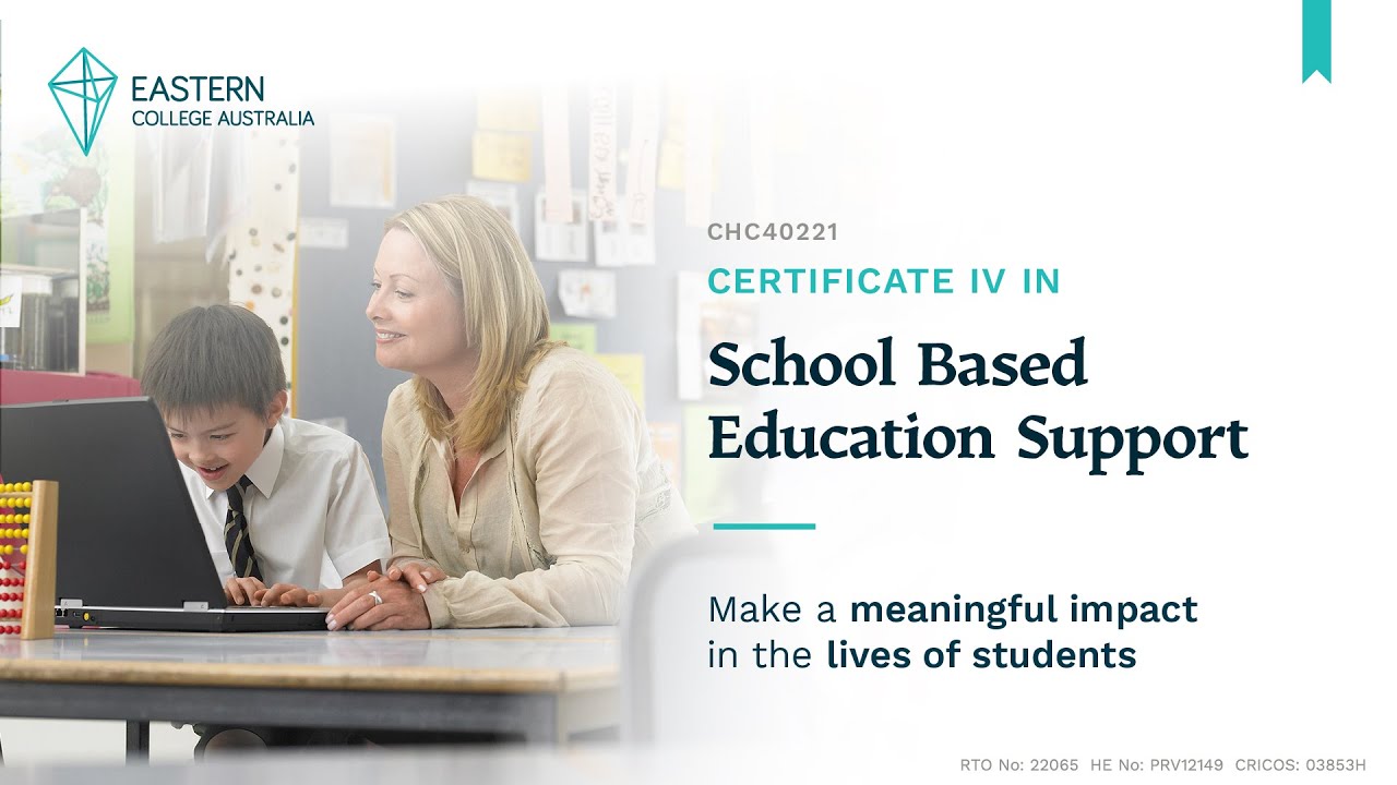 Cert 4 School Based Education Support (CHC40221) - Promo