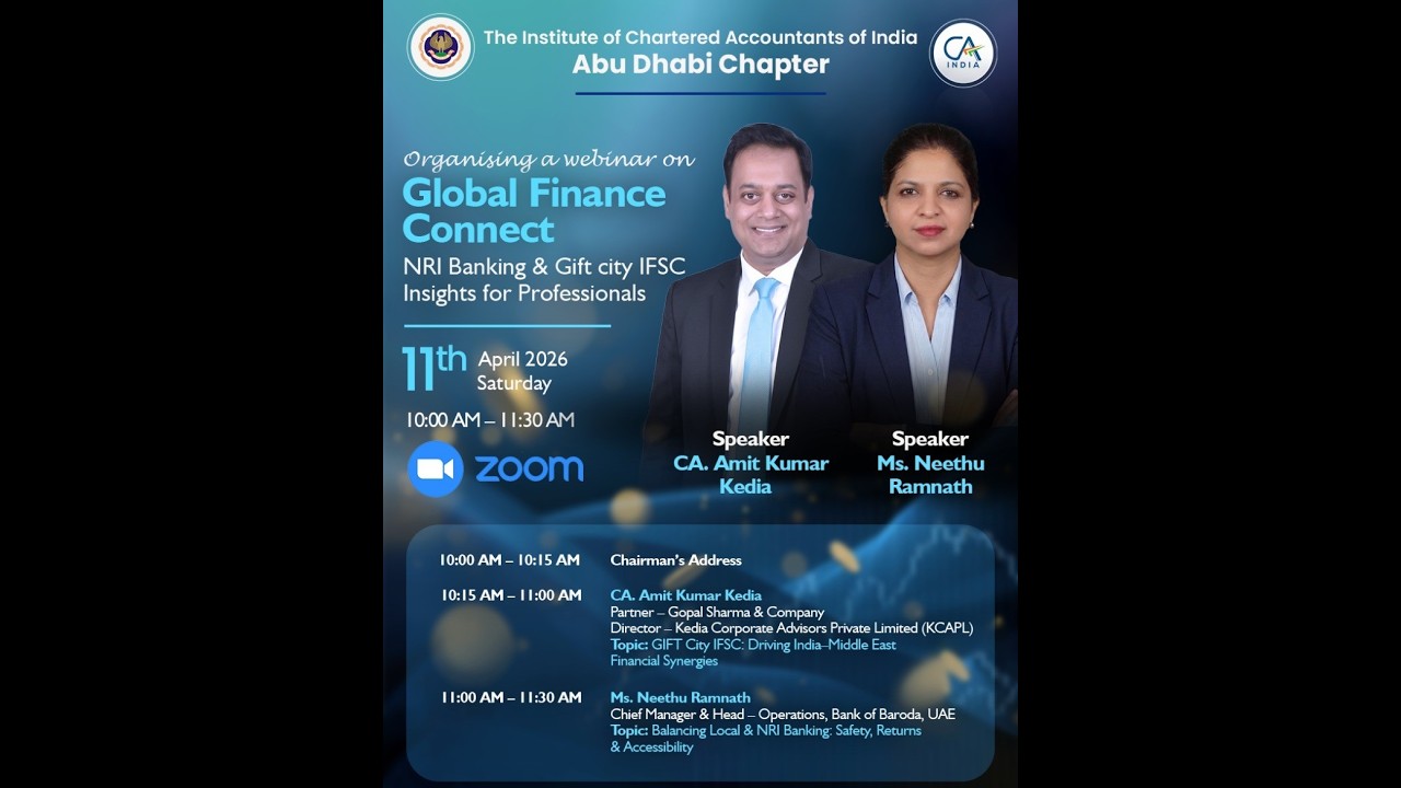 Global Finance Connect: NRI Banking & Gift city IFSC Insights for Professionals