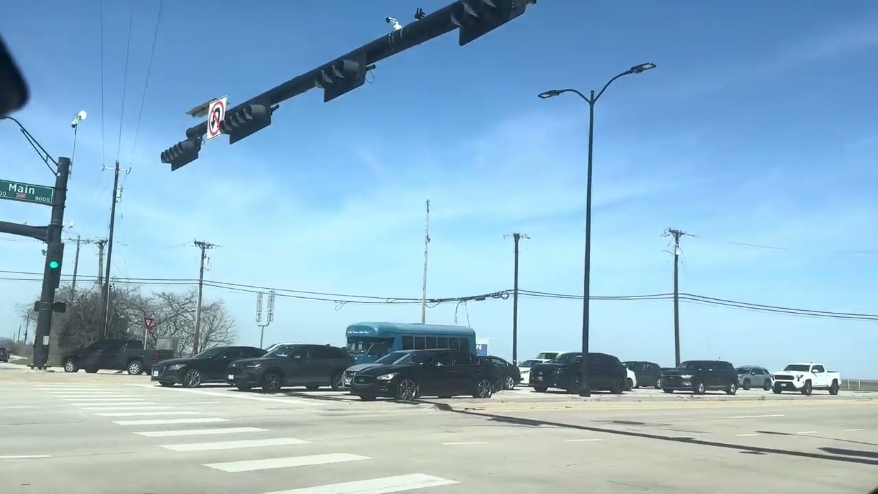 Driving scene Northern Texas 