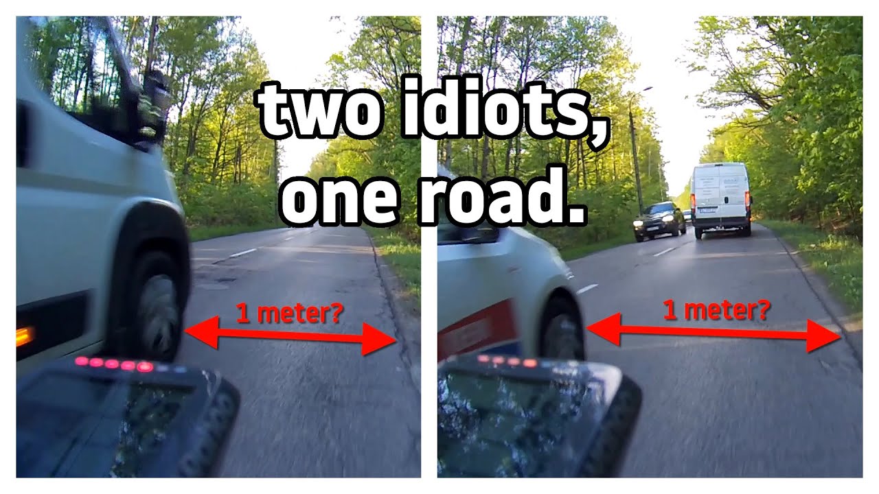 Two idiots, one close overtake | Road Bike Cam