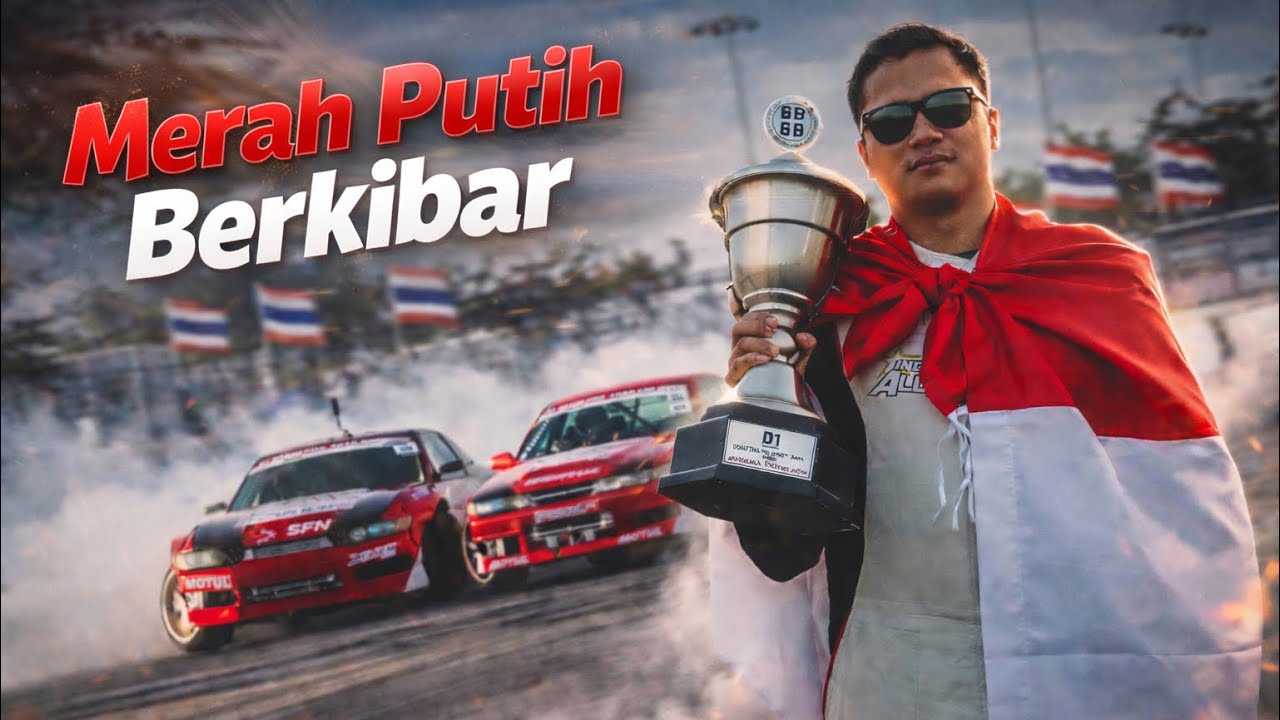 Indonesian Drifter Debut on D1GP Thailand 🇹🇭