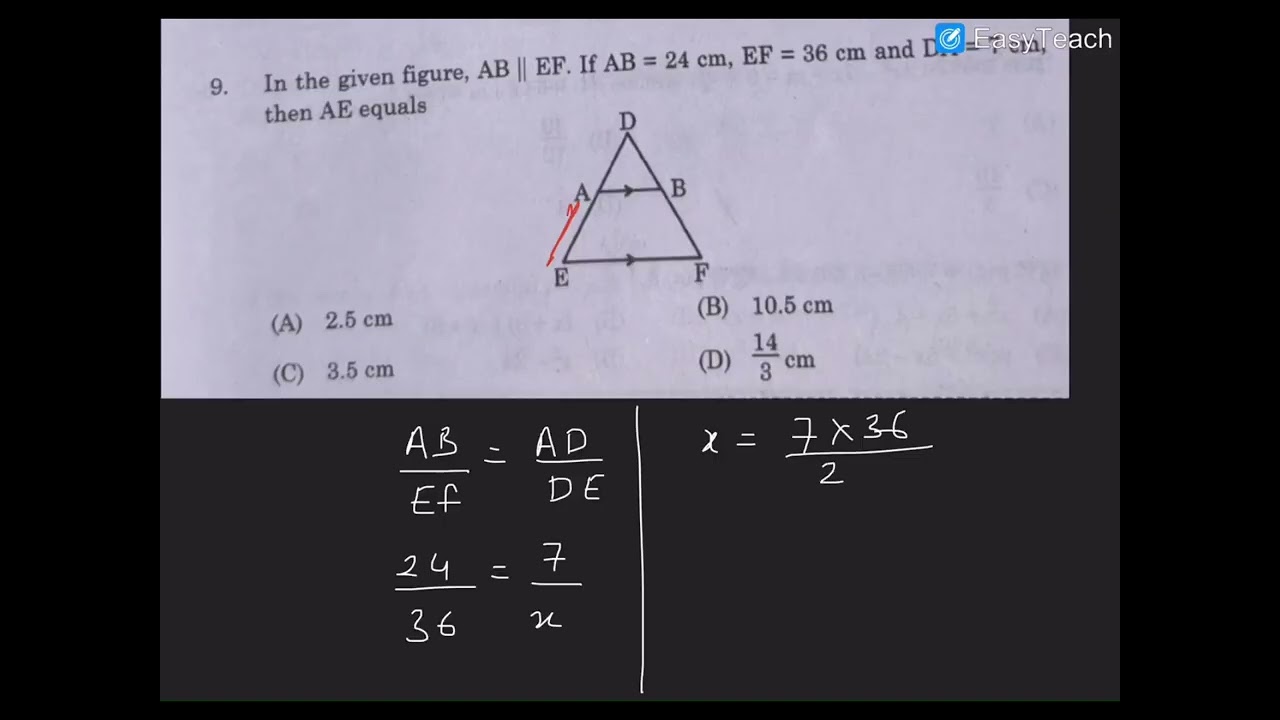 CBSE class 10 maths SET -3 answer key -mcq' 30/5/3 standard 2026