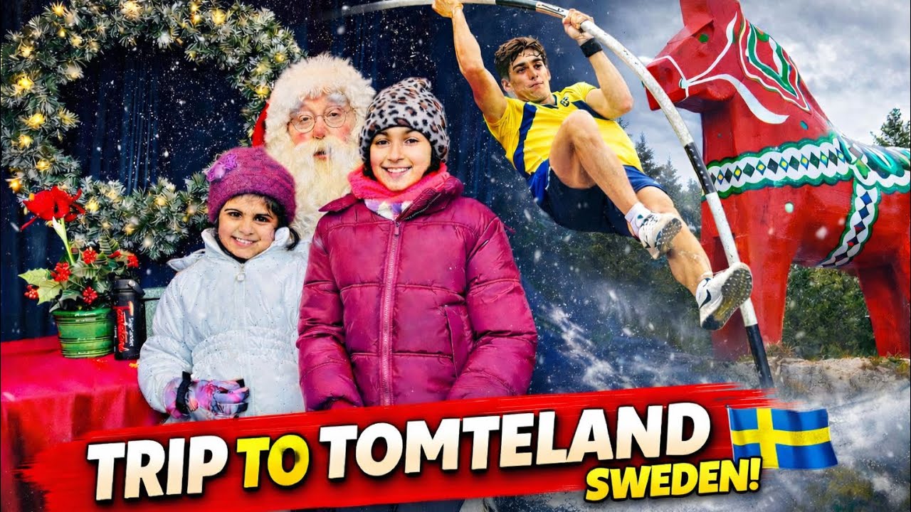 Santa’s 🎅Real Home in Sweden 🇸🇪| TOMTELAND with Kids|ARMAND DUPLANTIS HOMETOWN 👏🇸🇪
