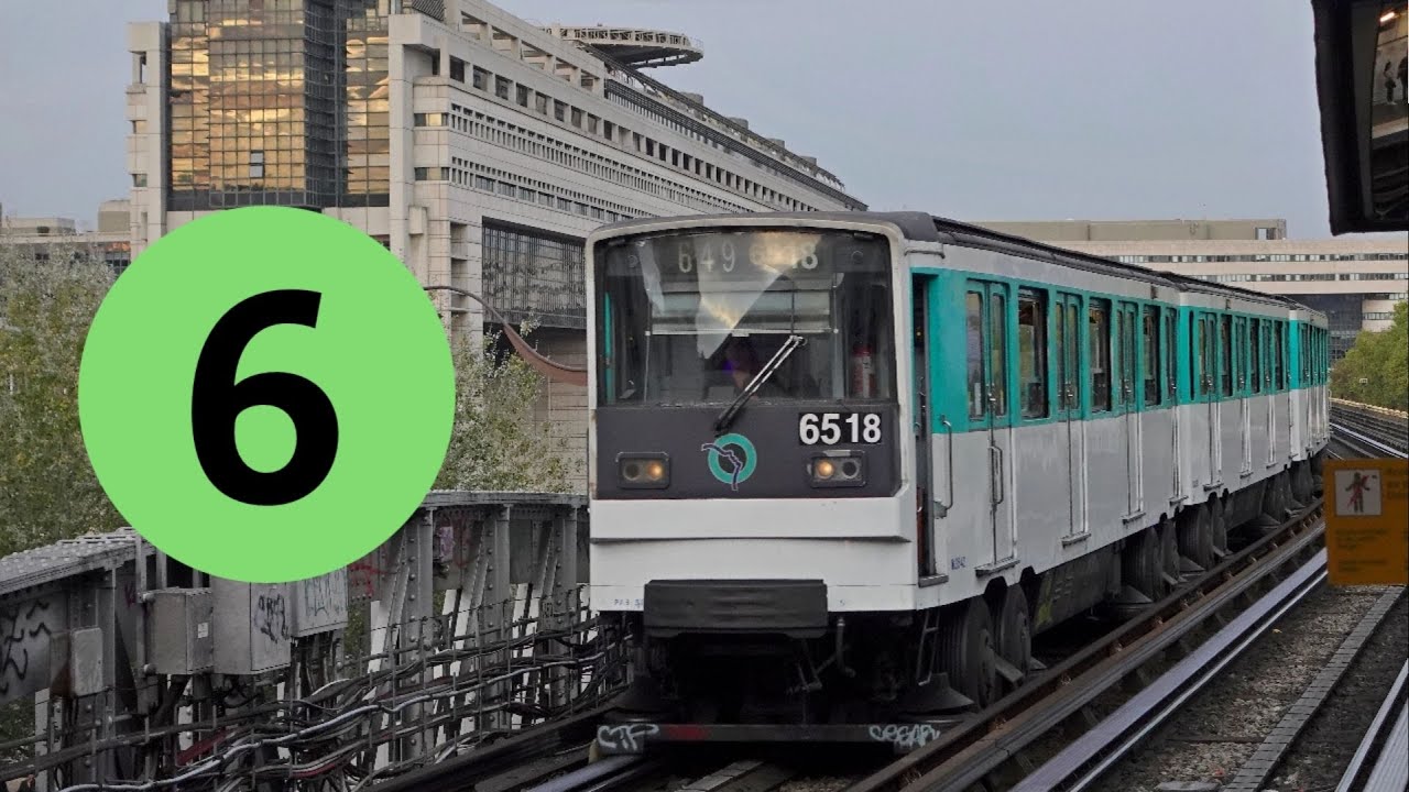 MP 73 N°6518 - Ligne 6 entre Trocadéro et Montparnasse - Réseau RATP - Paris