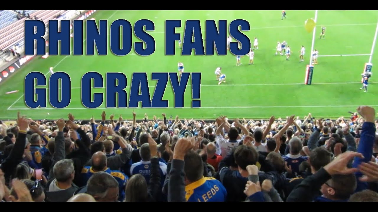 Leeds fans go crazy in Wigan semi-final