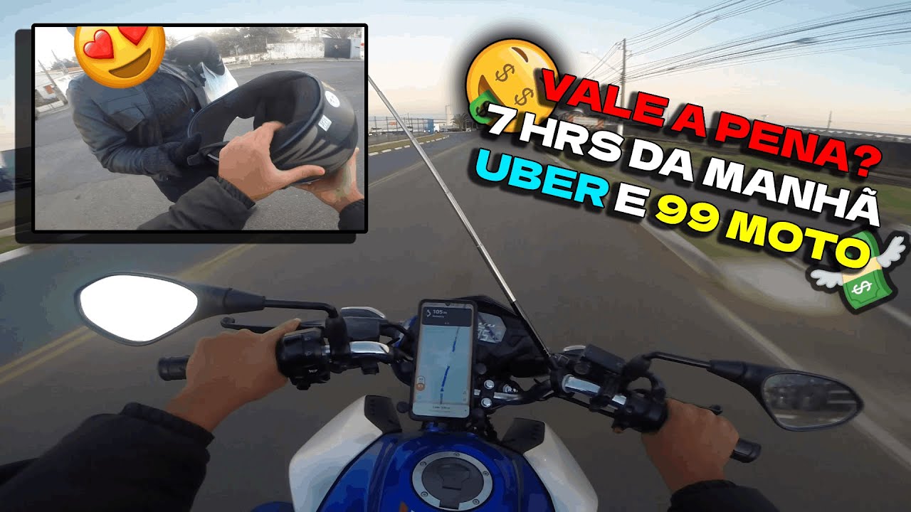 VALE A PENA TRABALHAR DE MANHÃ NA UBER E 99 MOTO? *campinas*