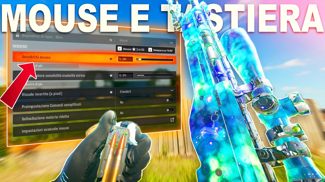 COME IMPOSTARE AL MEGLIO MOUSE e TASTIERA su BLACK OPS 6 - TROVARE la SENS FACILMENTE e I TASTI