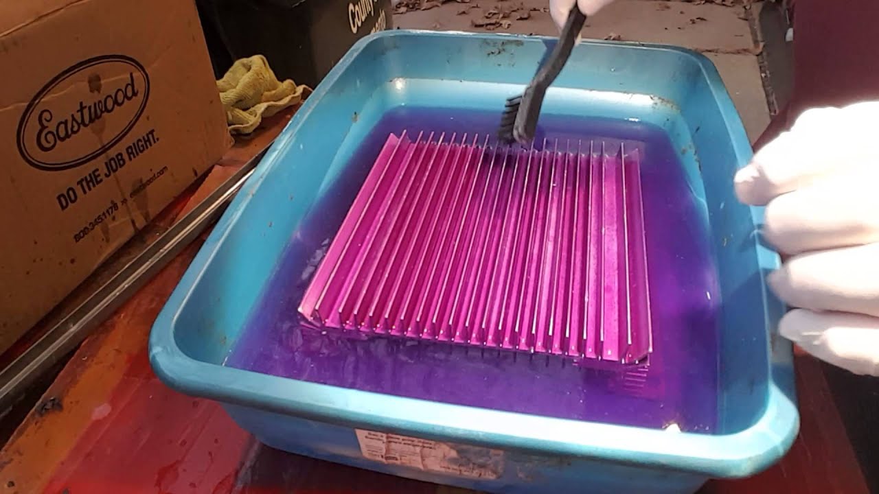 Anodize removal, quick and easy.