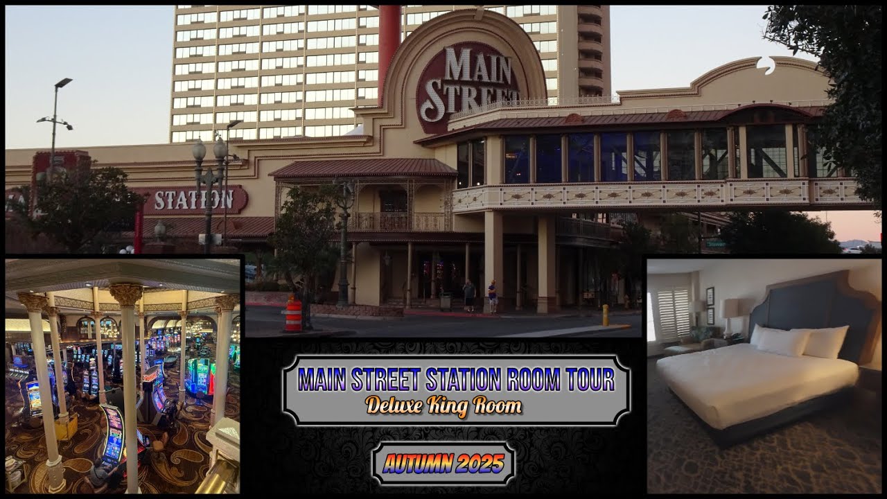 Отель и казино Main Street Station - Лас-Вегас - Экскурсия по номеру люкс с кроватью размера «кин...