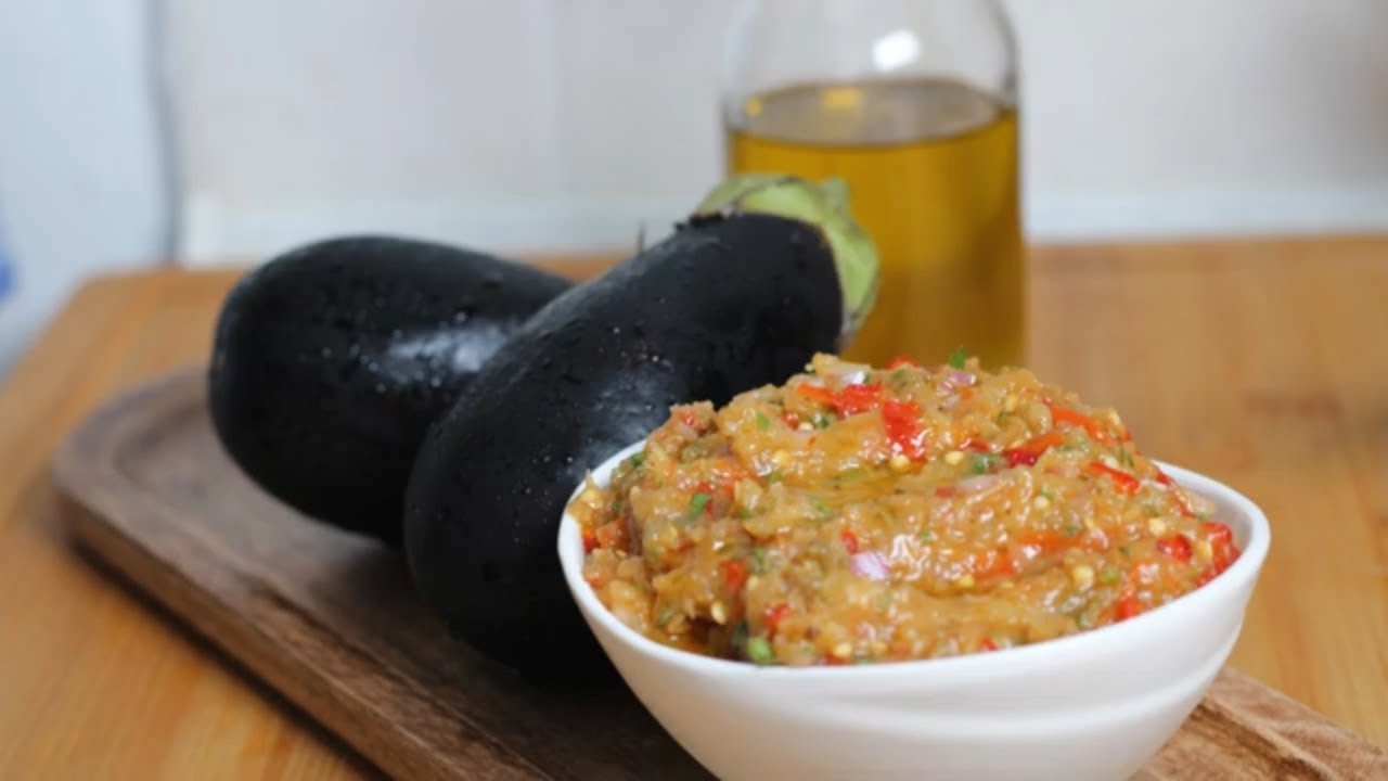 Простой рецепт мелинцаносалата - греческой закуски из печеных баклажанов