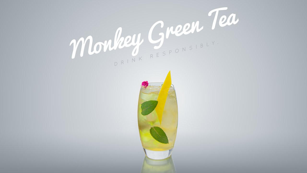 How to make Monkey Green Tea drink recipe (easy dinner cocktail recipes)
