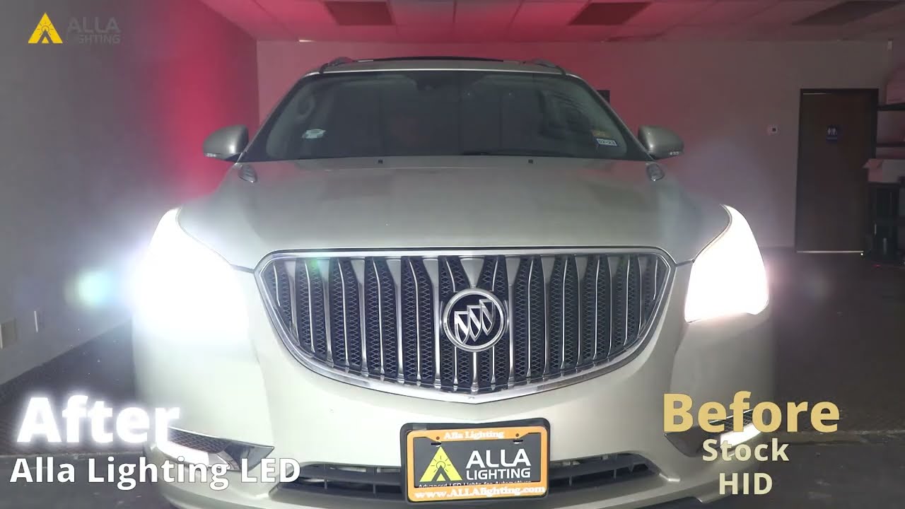 Замена ксеноновых фар Buick Enclave HID на светодиодные