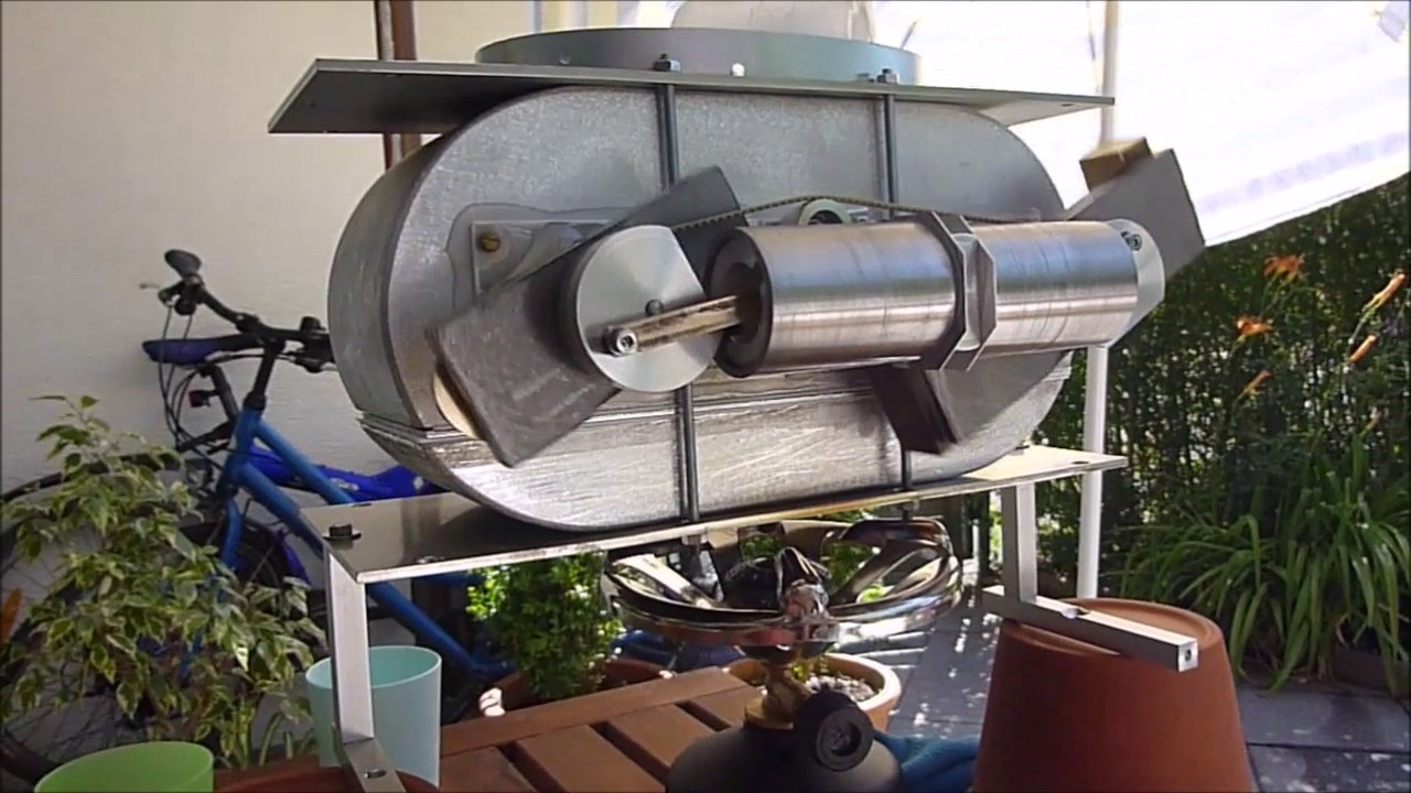 Stirling Motor mit Doppelverdränger - Entstehung