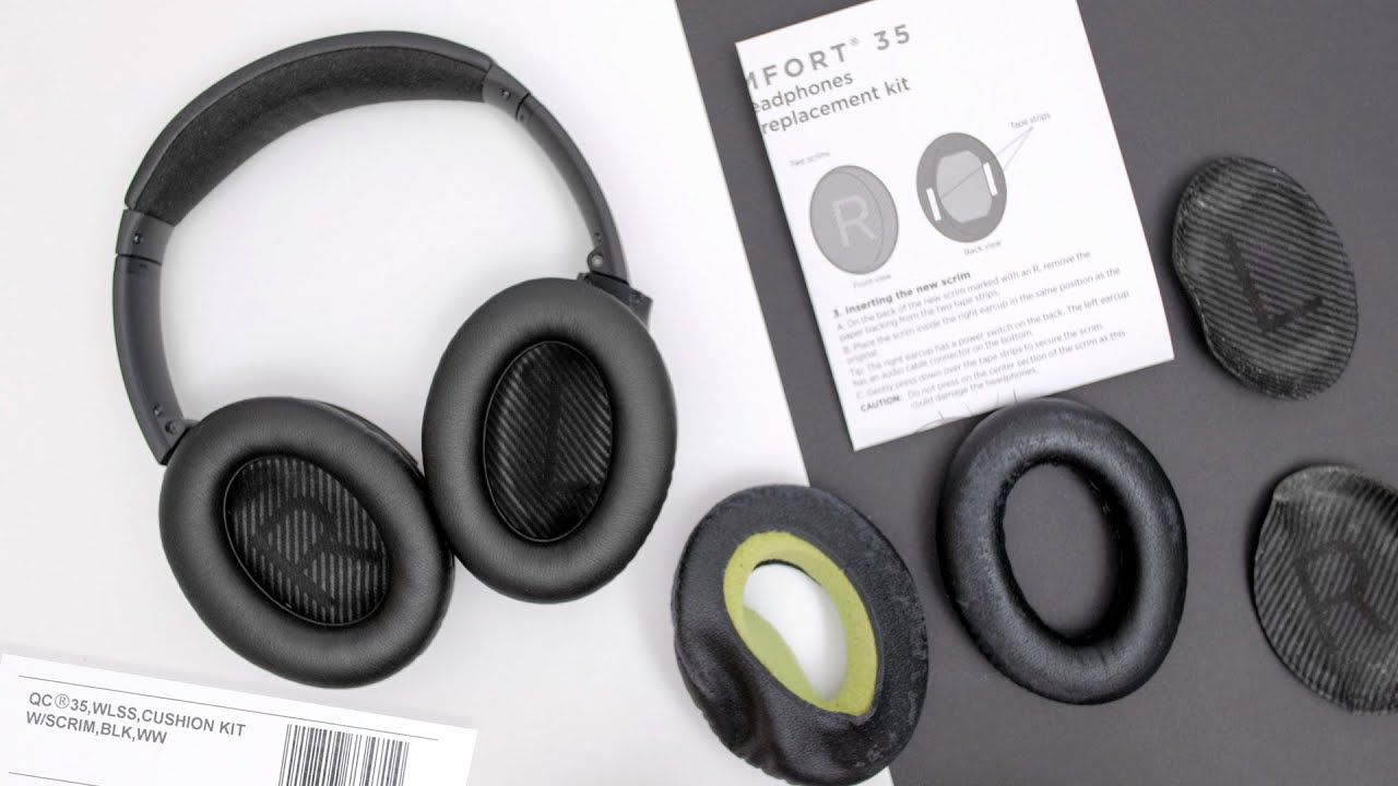 Как заменить амбушюры Bose QC35 с помощью официального комплекта амбушюр