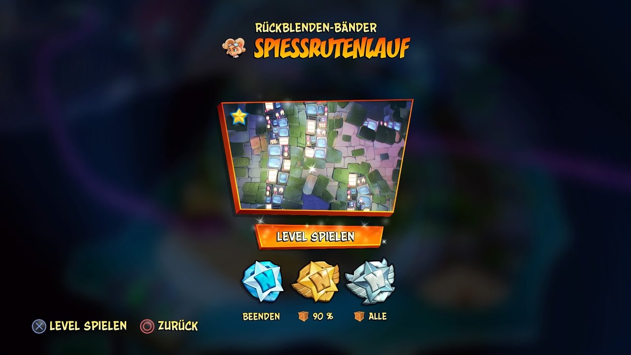 Crash Bandicoot 4 | Rückblenden-Bänder: Spiessrutenlauf | Platin Relikt