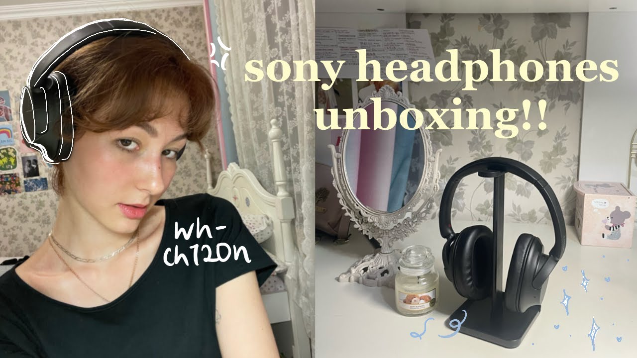 unboxing & review sony wh-ch720n headphones, noise cancelling + affordable 🎧🖤