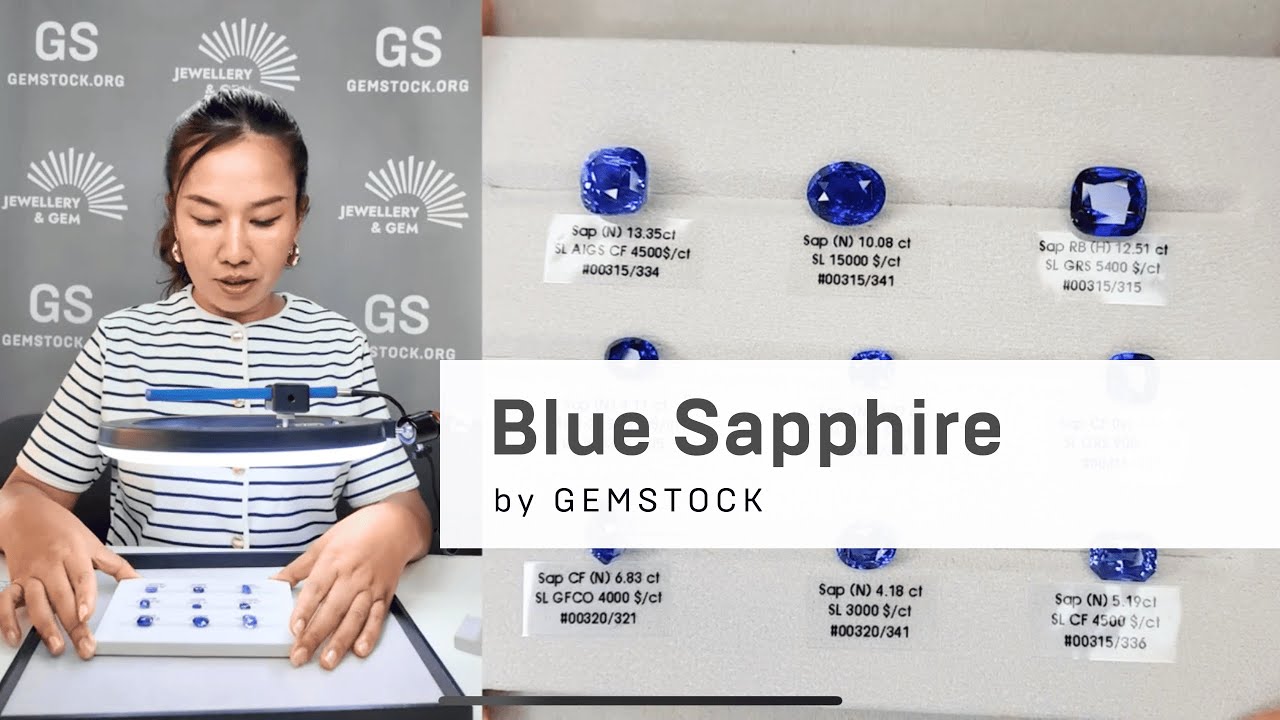 Blue Sapphires from Sri Lanka by GEMSTOCK