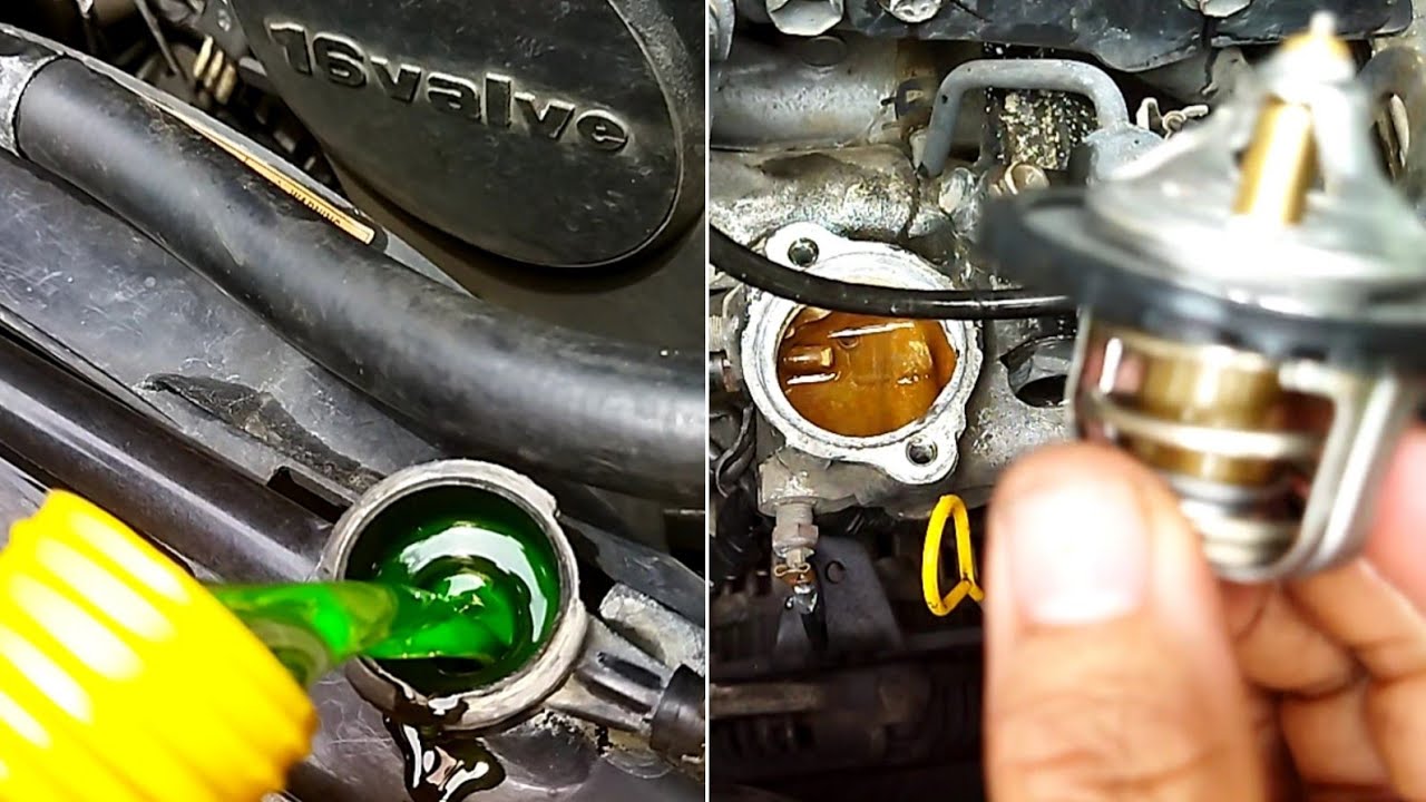 Radiator flushing and reinstalling thermostat.. From tap water to engine coolant