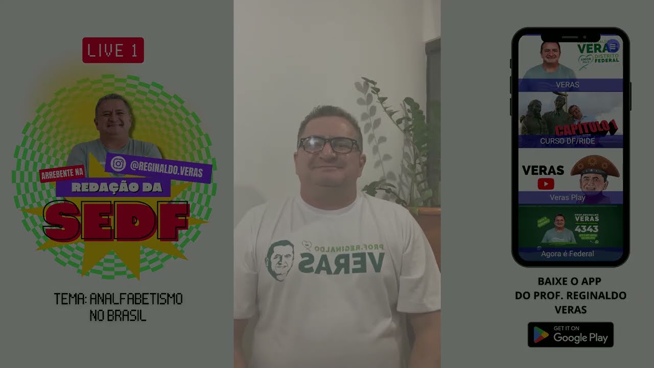 [LIVE 1] REDA&Ccedil;&Atilde;O PARA A SEDF COM O VERAS