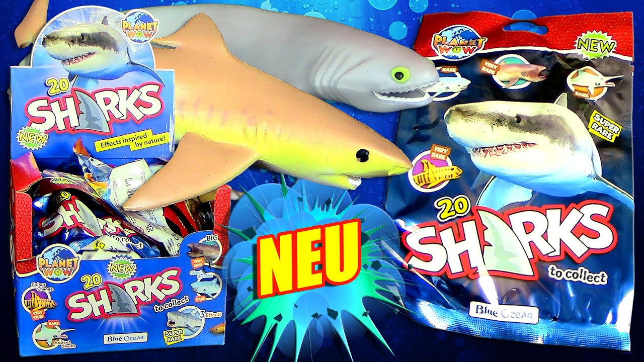 Blue Ocean ® Planet Wow - Sharks / Haie - Teil 4 - 5 Tüten / komplettes Display auspacken