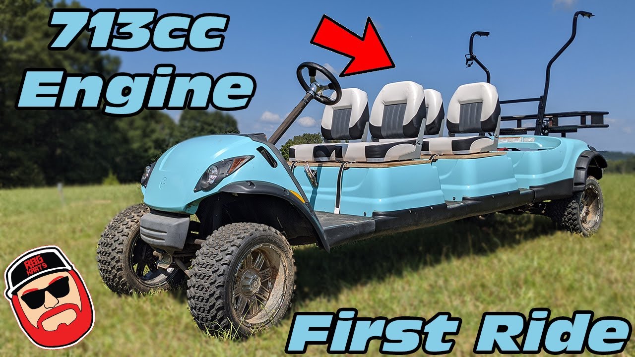 713cc V Twin Limo Golf Cart First Ride