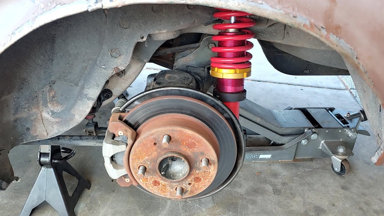 DIY rear coilovers for Ae86/Ke70