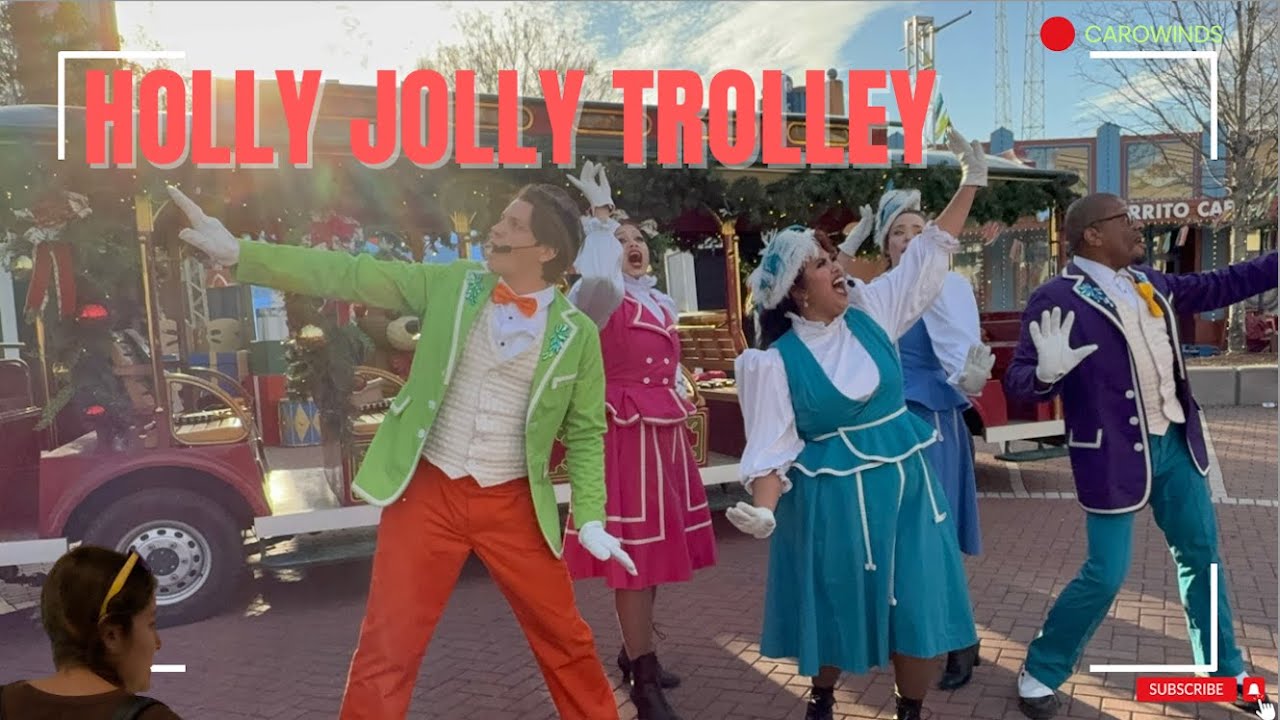 Holly Jolly Trolley Full Show at Carowinds #christmas #carowinds #christmasmusic