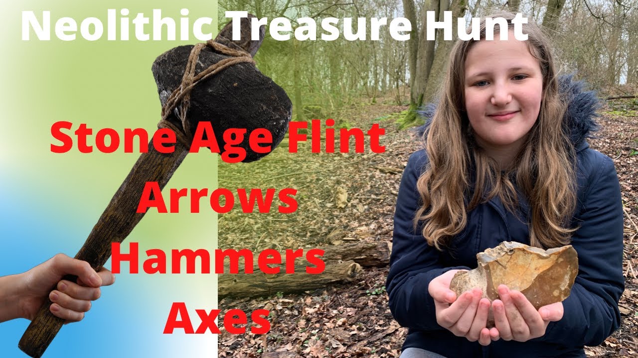 Neolithic Treasure Hunt | Stone Age Flint Arrows | Hammers | Axes