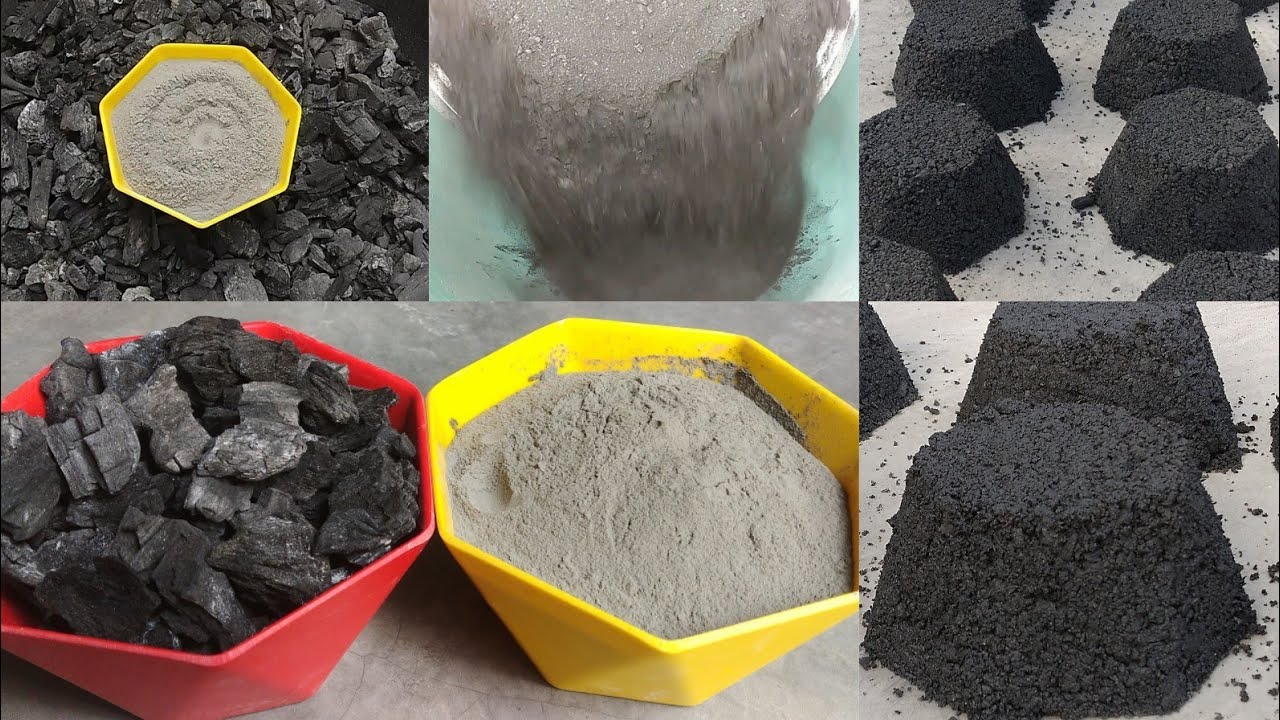 DIY OF PURE CHARCOAL 💣 STUFF || How to make pure charcoal blocks at home easily 😍😍😍😍