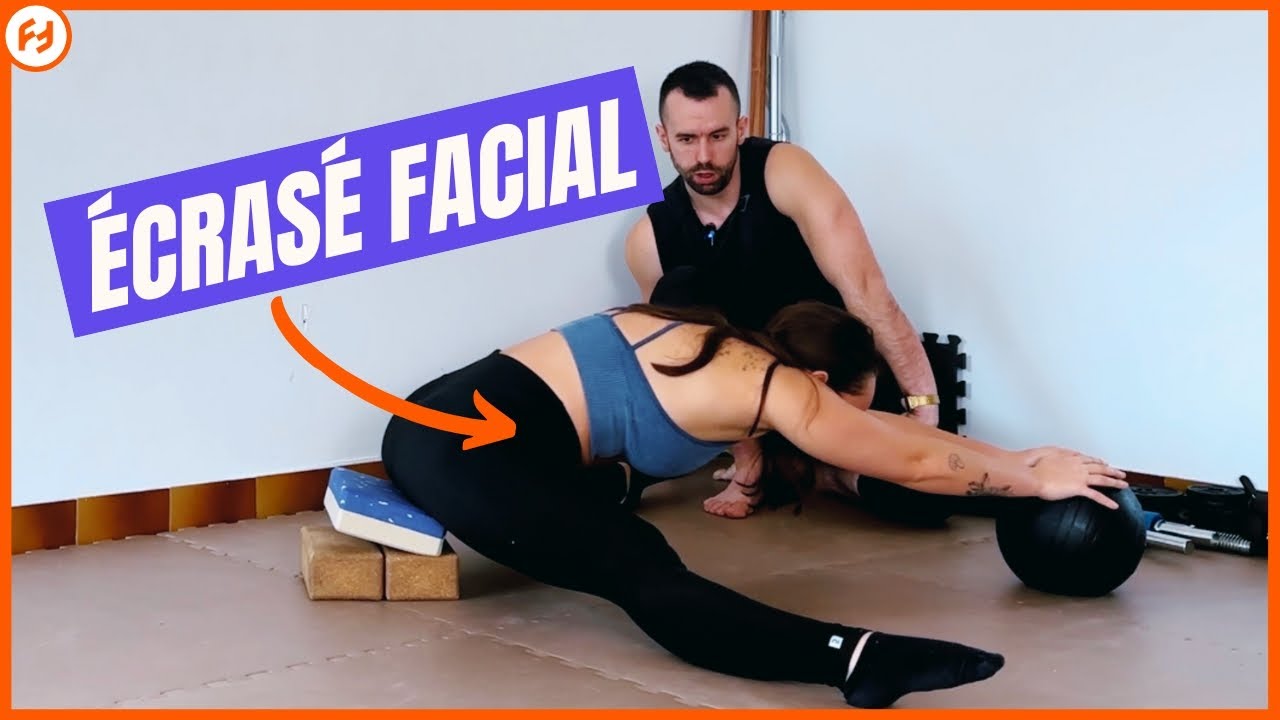 Hanches et Dos Souples : Écrasé Facial pour la Gymnastique