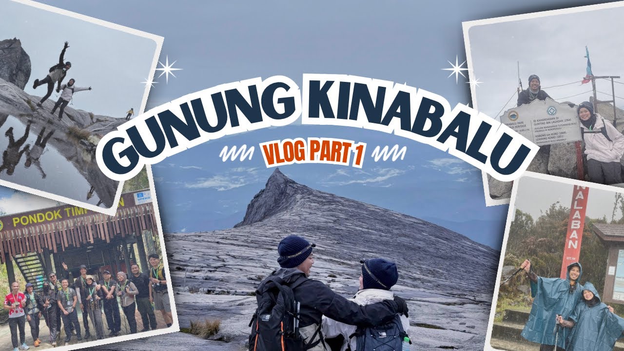 Misi Tawan Gunung Kinabalu! Full Experience Hujan Lebat Sampai Atas⛰️🌧️ - Part 1