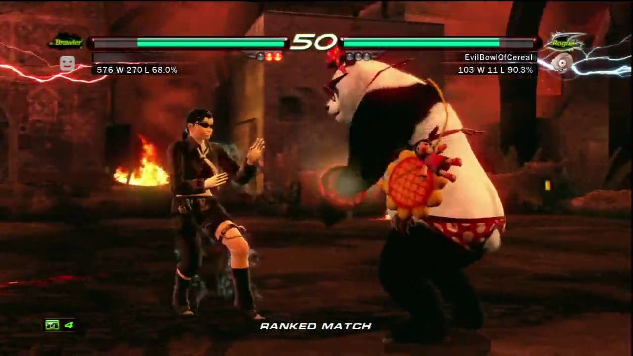 Tekken 6 Online Ranked Match Session 14 - Kuma/Panda - [HD]