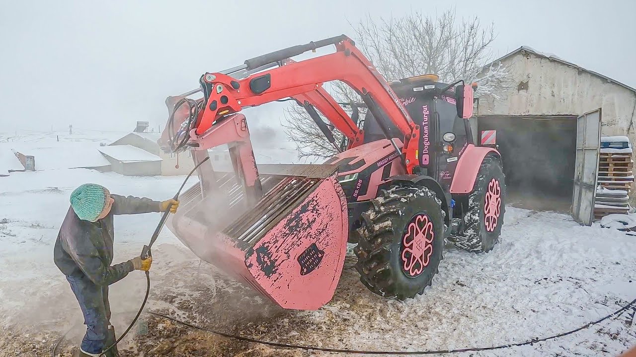 Son Video 2025 Sezonunu Kapatıyoruz//-3 🥶Sıcak Su İle Traktör Yıkama